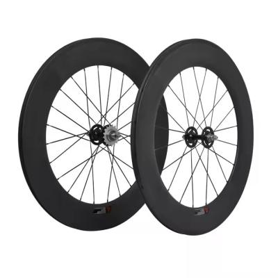 Customized 700C Fixed Gear Wheelset 88mm Depth 25mm Width Single Speed Bike Wheelset