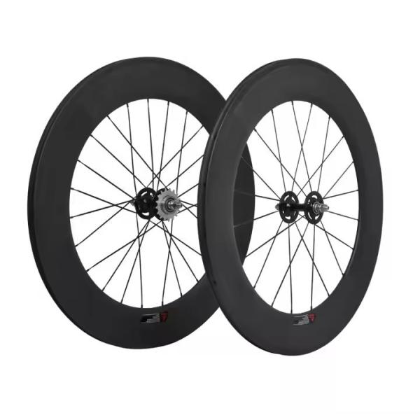 Customized 700C Fixed Gear Wheelset 88mm Depth 25mm Width Single Speed Bike Wheelset