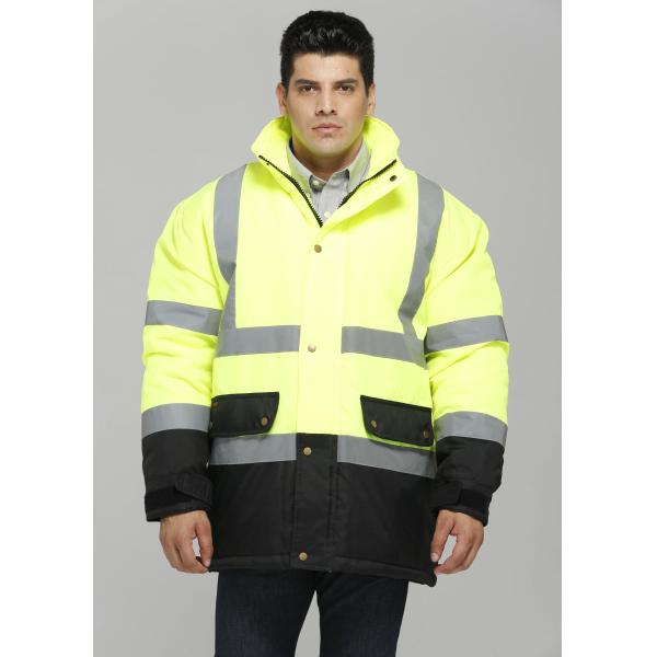 2 пальто работы зимы шоссе тона отражательных с сверхмощной двухсторонней застежка-молнией