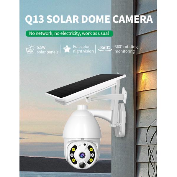 4G Solar Powered Camera Two-Way Audio 1080P Solar Cctv Wireless Network PTZ Cloud Storage Outdoor Camera