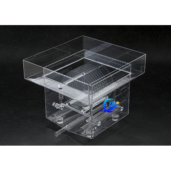 Ultra Purity Natural Quartz Tank For 8 Inch Wafers RCA Wet Bench Acid Etch
