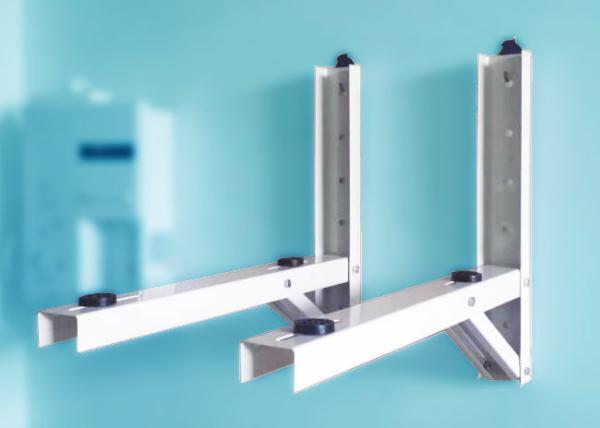 Iron Ac Mounting Bracket White Triangle Shape Smooth Surface
