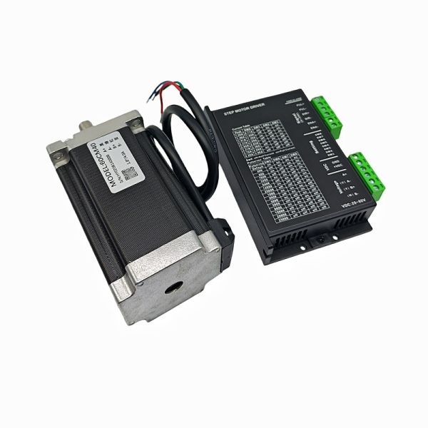 60CM40 Stepper Motor Kit with DM542 Driver - 4.0N.m Holding Torque, 2-phase Hybrid, Up to 3000 RPM for CNC and Automation