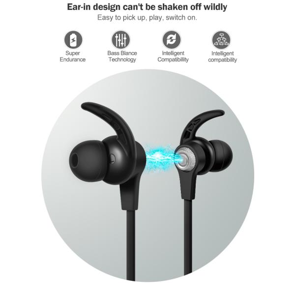 OEM 110mah Battery Bluetooth Sport Earbuds Deep Bass For Running