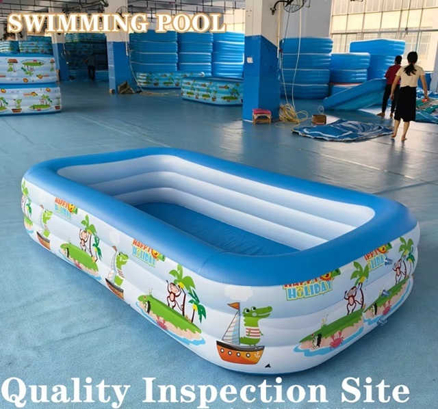 Inflatable Swimming Pool for Children Home Outdoor Use Extra-Large Family Pool Colorful Durable Thick PVC Constant Temperature