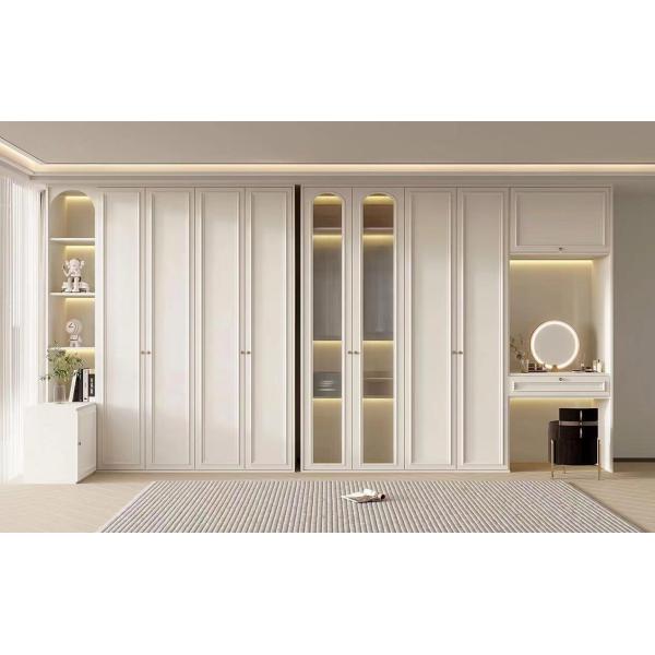 Customized Wooden High End Functional Matte Lacquer MDF Plywood Design Wardrobe Closet