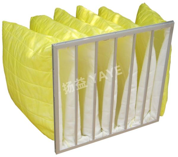 Medium Efficiency Pocket Bag Filter 0.4 Micron Fiberglass Pocket Filter
