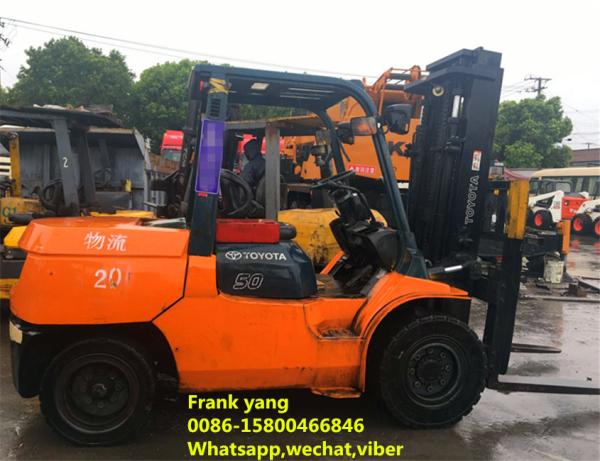 Durable Used Diesel Forklift Truck , Used Warehouse Forklift No Oil Leak
