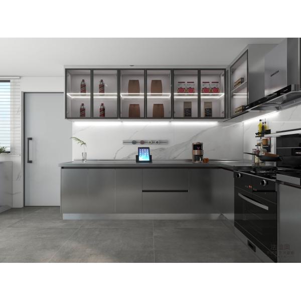 Effortless Cooking With Fadior Modern Elegance U-Shaped Original Stainless Steel Kitchen Cabient