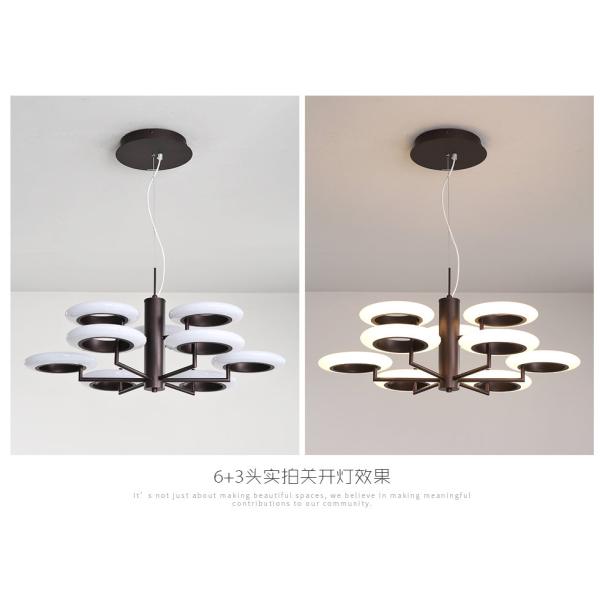 The 2018 new fashion iron + aluminum alloy plus acrylic coffee color lights 50W / 80W / 90W/ 120W