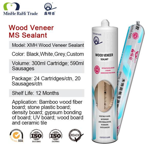 MH Anigre Veneer Ms Polymer Sealant Quick Dry OEM Black White Waterproof