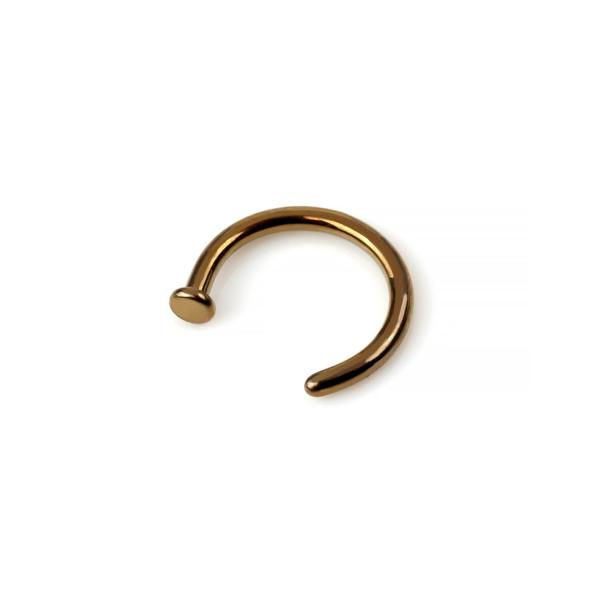 18g 20g Titanium Nose Jewelry Bronze Titanium Nose Hoop Stud Style