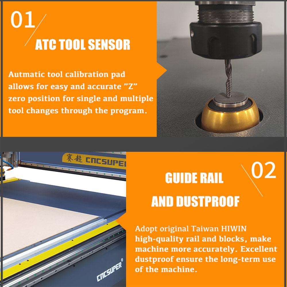 Disc ATC CNC Router For Furniture Decoration Advertising Industries
