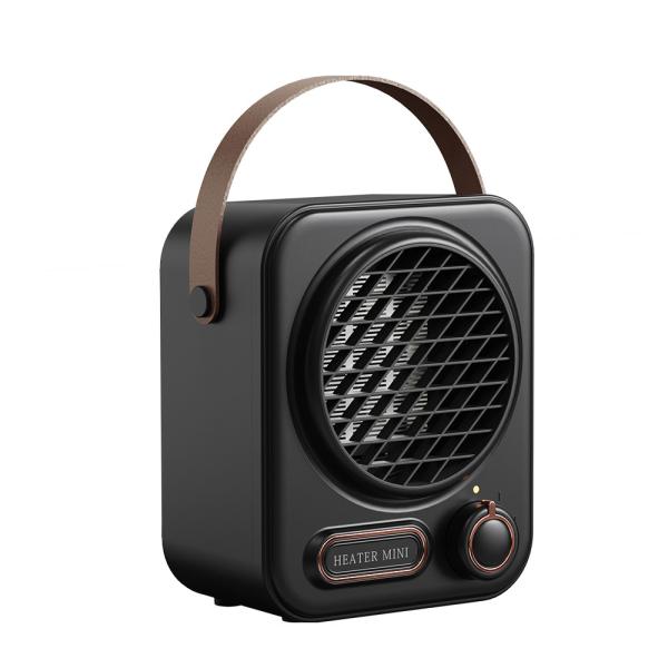 Classic Portable Mini Heater Fan White Small Space Fan Heater