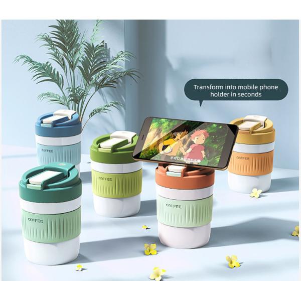 400ML/550ML High Heavy Base Clear Glasses Cup with Straw Creative and Unique Design