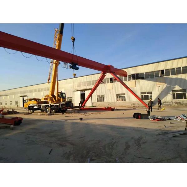 Rail Mounted Running Remote Control Type 10 Ton Gantry Crane For Steel Distributor