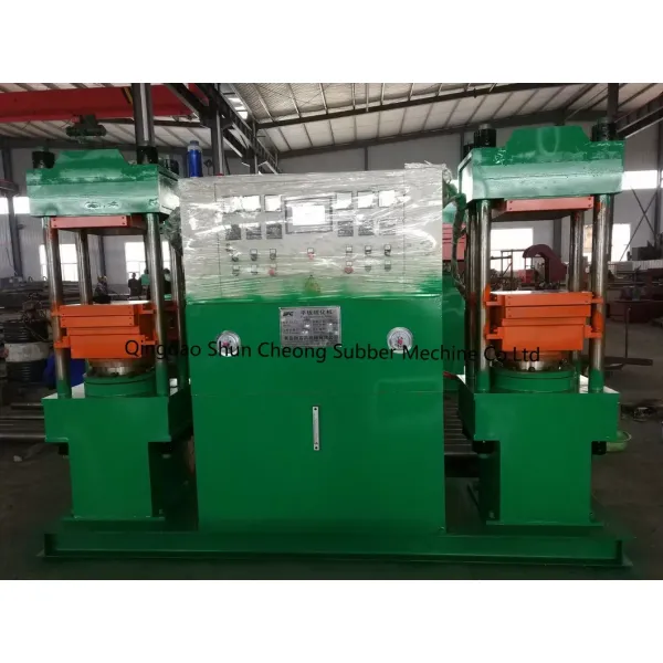 Automatic Grade Vertical Structure Heating Press Duplex Curing Machine for Car Foot Mat Making