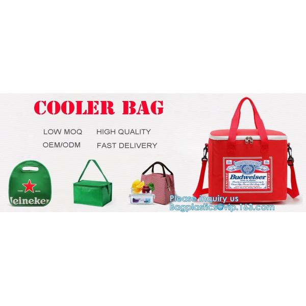 Aluminum Cooler Sealed Insulated Bag, Handle Thermal Lunch Bag, Hot Cold Bag, Transportation, Preservation