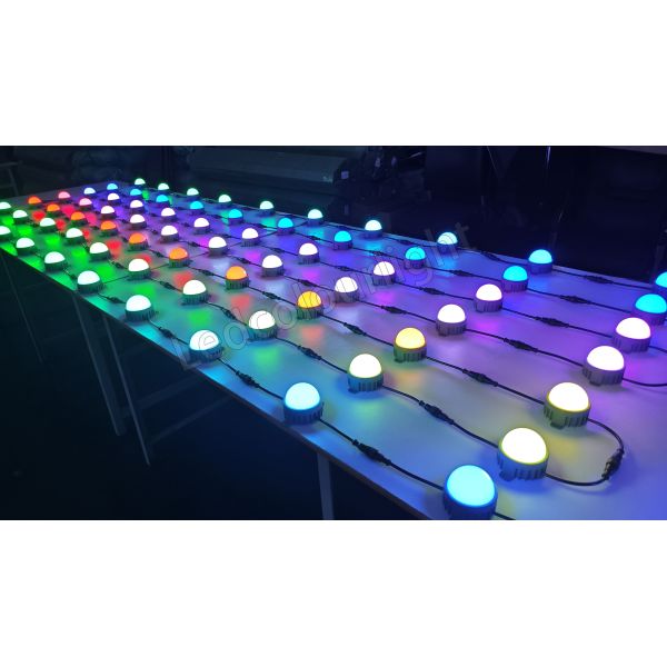 IP67 83mm Diameter DC24V DMX RGB Led Dot Light with Multiple Cover Options