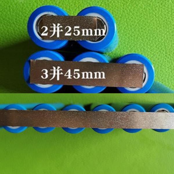 High Voltage Rating Lithium Rechargeable Battery Connector Welded Nickel Sheet 0.15