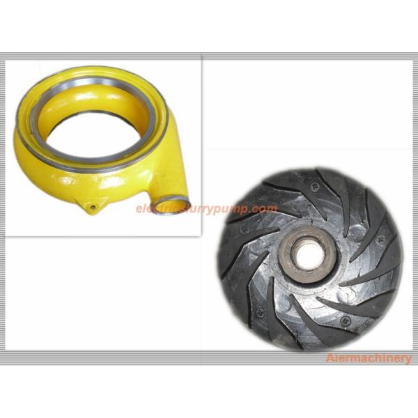 Wear Resistant Centrifugal Slurry Pump Impeller High Chrome cast iron, rubber parts