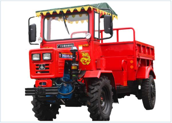 Articulated  Mini Tractor Dumper 18HP All Terrain Utility Vehicle for Agriculture in Oil Palm Plantation 1 Ton Payload