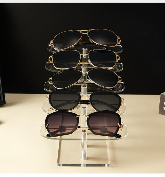 Custom Glasses Acrylic Display Stands Multi Layer Eyewear Display Rack 14cm 16cm