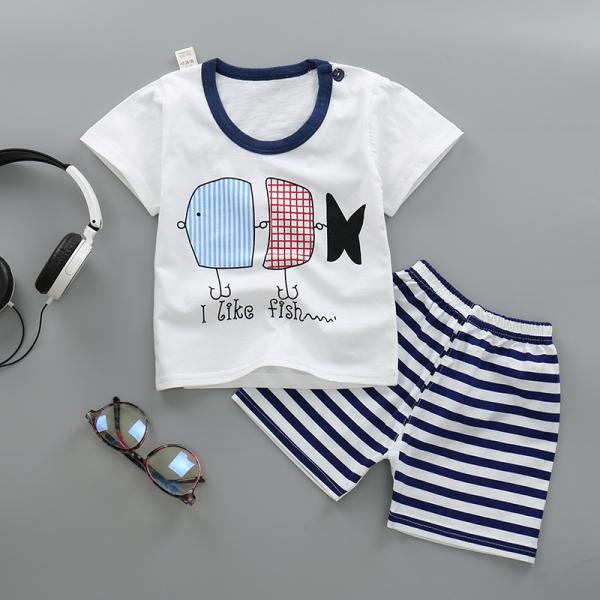 2019 Spring Newborn Baby Boy Outfits / Baby Boy Casual Wear With Pattern