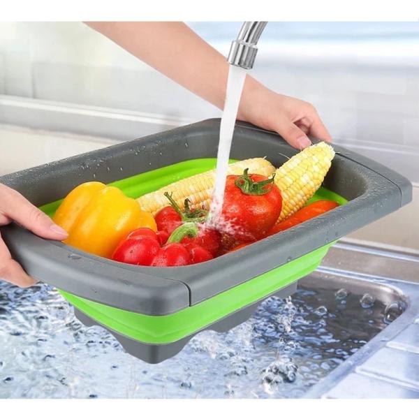 Water Drain Basket Silicone Mold Tools Vegetable Washing Basket Long Lifespan