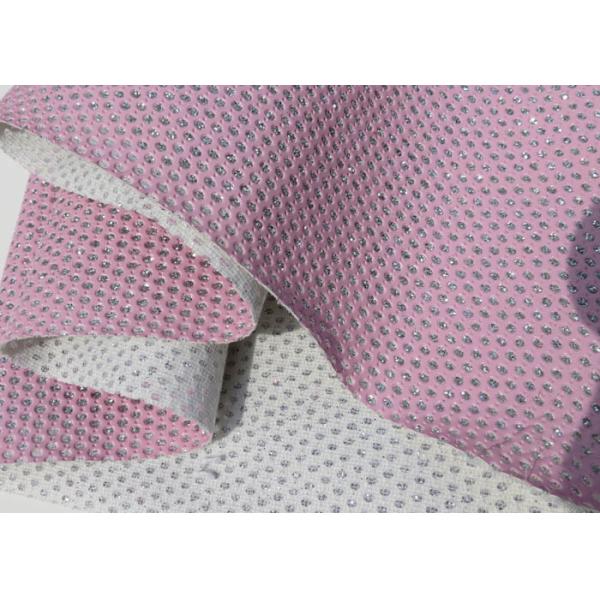 Chunky Metallic Sequined Perforated Leather Fabric Wallpaper Home Decoration Curtain