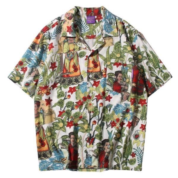 Custom Branding Soft Full Colour Printed Party Shirt Short Sleeve Rayon Material