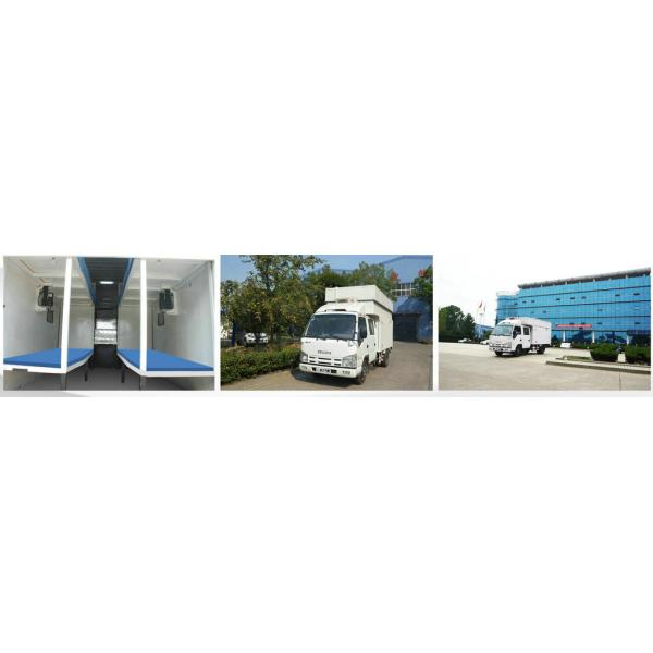 ISUZU Caravan Outdoor Mobile Camping Truck With Living Room for 5-6 men top replacement air fan and solar panel