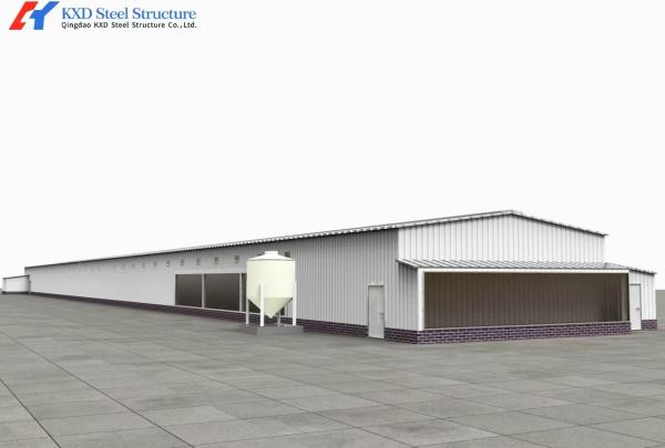 Prefab Steel Structure Broiler Chicken Shed with Onsite Installation