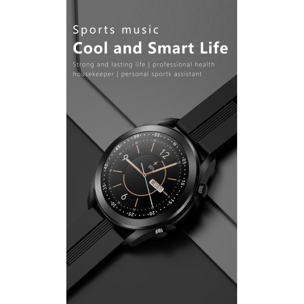 180mah 1,28 звонок Bluetooth датчика Smartwatch IP67 SC7A20 экрана касания дюйма