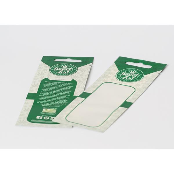 Food Grade Nylon Plastic Zipper Packaging Bag Three Side Seal With Hand Hole / Clear Window