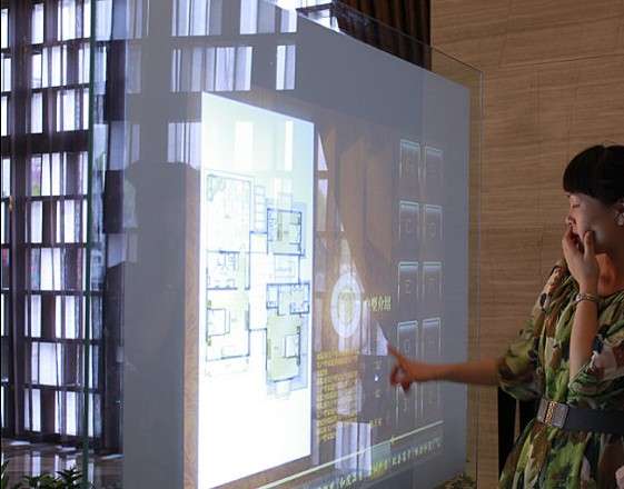 19-200 Inch Indoor Waterproof Nano Touch Foil Nano Touch Film LCD For Coffee Table