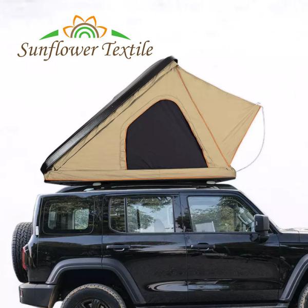 210x130cm Waterproof Camping Tent Area Wedge Aluminium Triangle Roof Top Tent