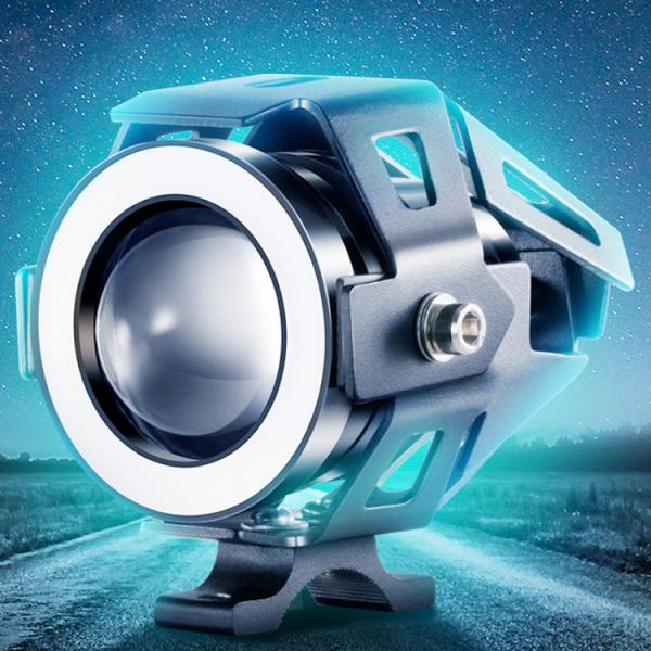 Modified Motorcycle Spot Light with External Super Bright LED Fog Lights Project