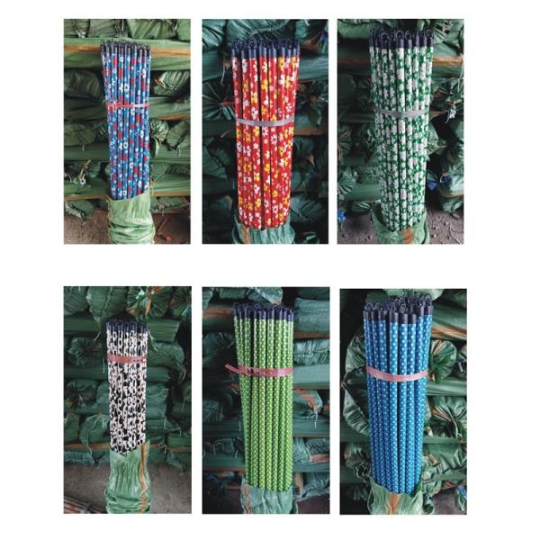 Eucalyptus Natural Wood Plastic Cap 2.5*120cm Dry Mop Stick