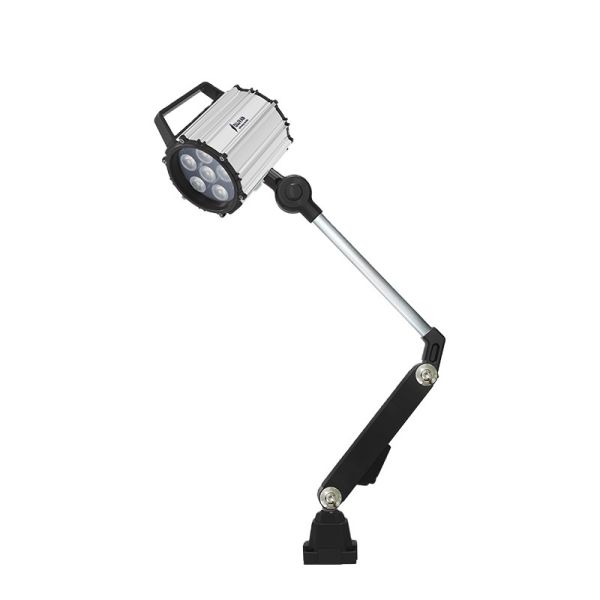 Lámpara de trabajo de cuello de cisne a prueba de explosiones, luz de trabajo LED impermeable para máquinas, brazo largo 24V 110V 220V