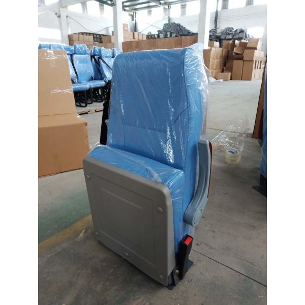 Increased Comfort Coach Bus Seats High Strength Steel Structure Blue Color