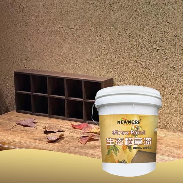 Color Base on Color Chart Moisture-Proof Straw Mud Paint for Interior and Exterior Walls