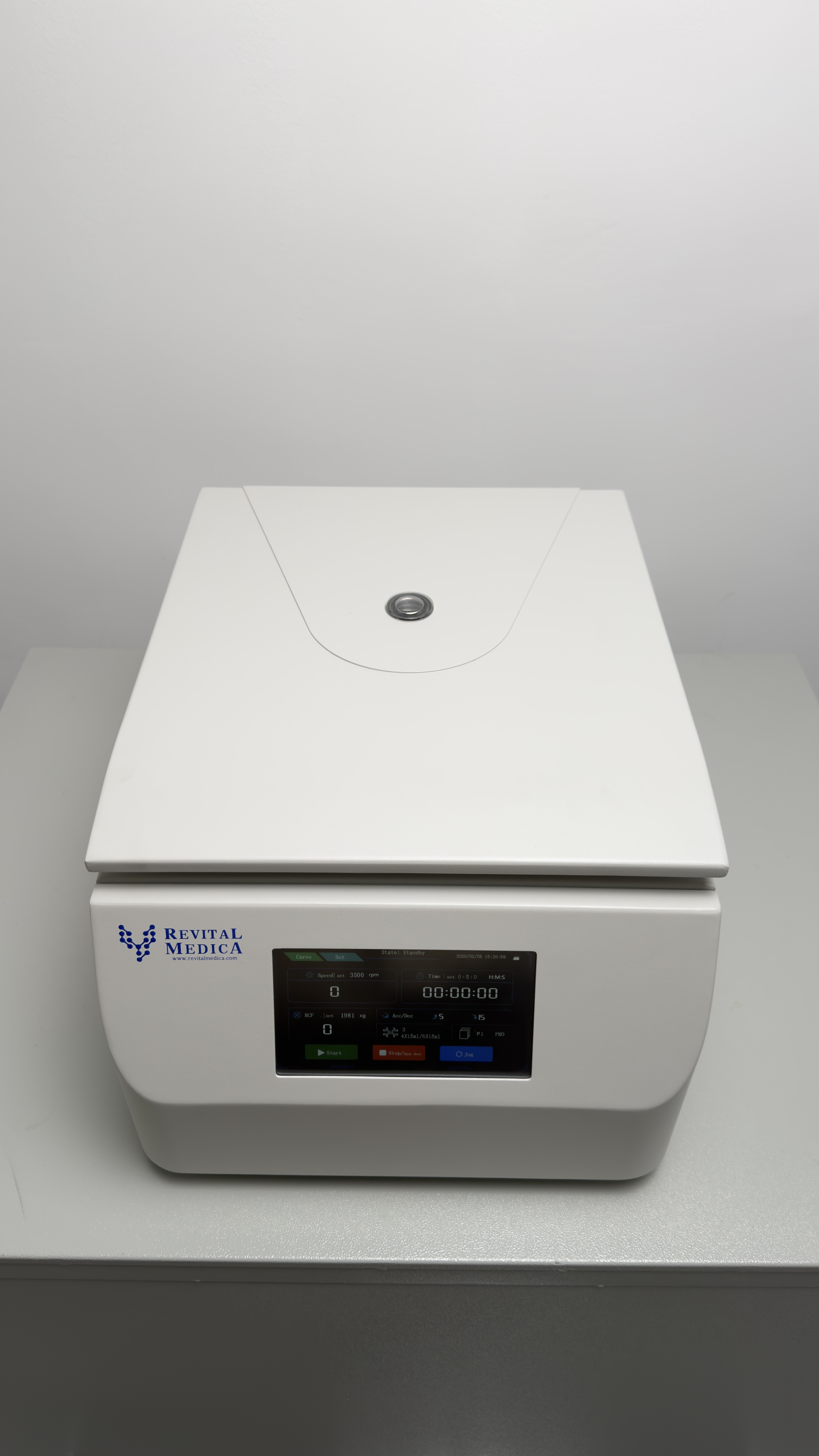 Benchtop Swing-out Centrifuge 4200rpm, 4/6x15ml Rotor with Touch Screen for PRP PRF CGF Extraction, Orthopedic Plasma Separator