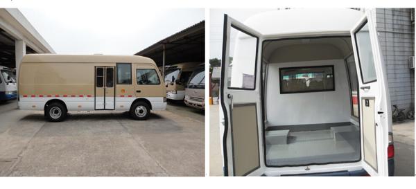 5 Gears Coaster Mini Bus Van , Aluminum Transport 15 Passenger Mini Bus