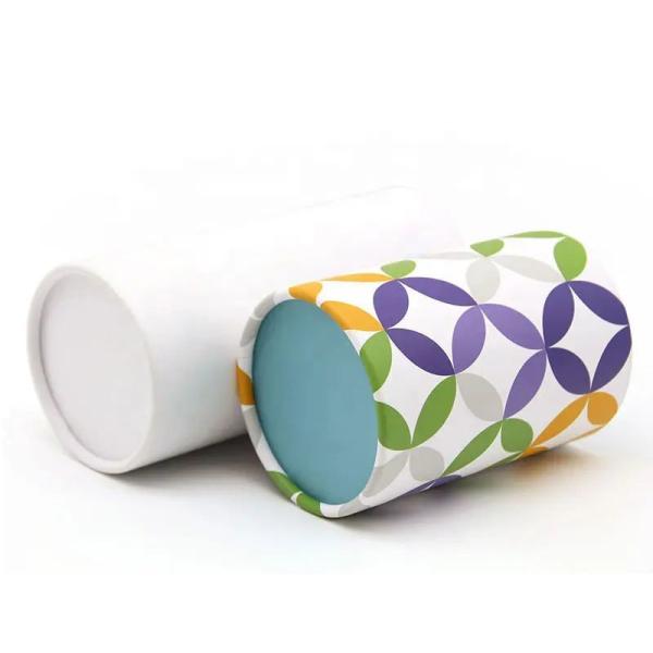 Cute Fancy Art Paper Cans Packaging Corrugated Cylinder Paper Tube Packaging Box