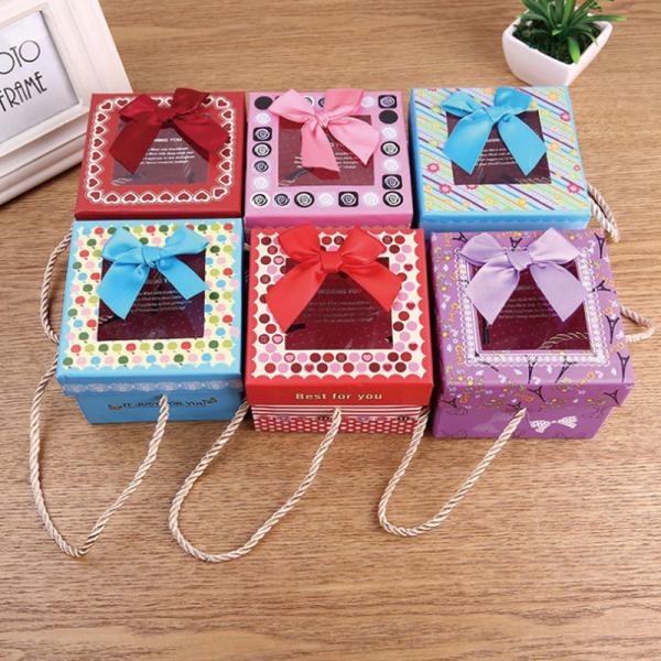 Wholesale Printed Christmas Eve Apple Gift Box With PVC Window