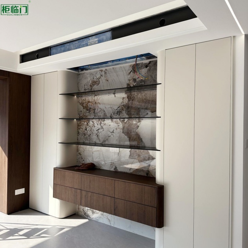 Modern Aluminum Sideboard Packaging Cabinet Eco Friendly For Dining Room