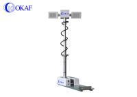 mastro montado de 1,8 m veículo exterior que ilumina o sistema de vigilância telescópico