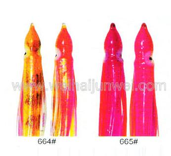 Best sale Soft squid skirt fishing lure color: 664#~797# size:3~15