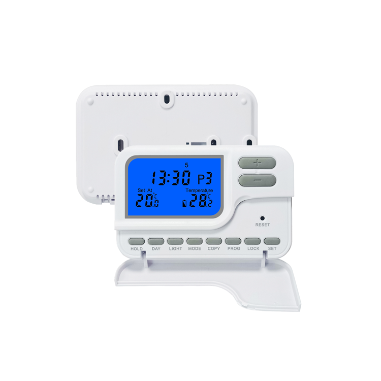 7 Day Programmability Boiler Temperature Control Room Thermostat for Heating and Cooling System